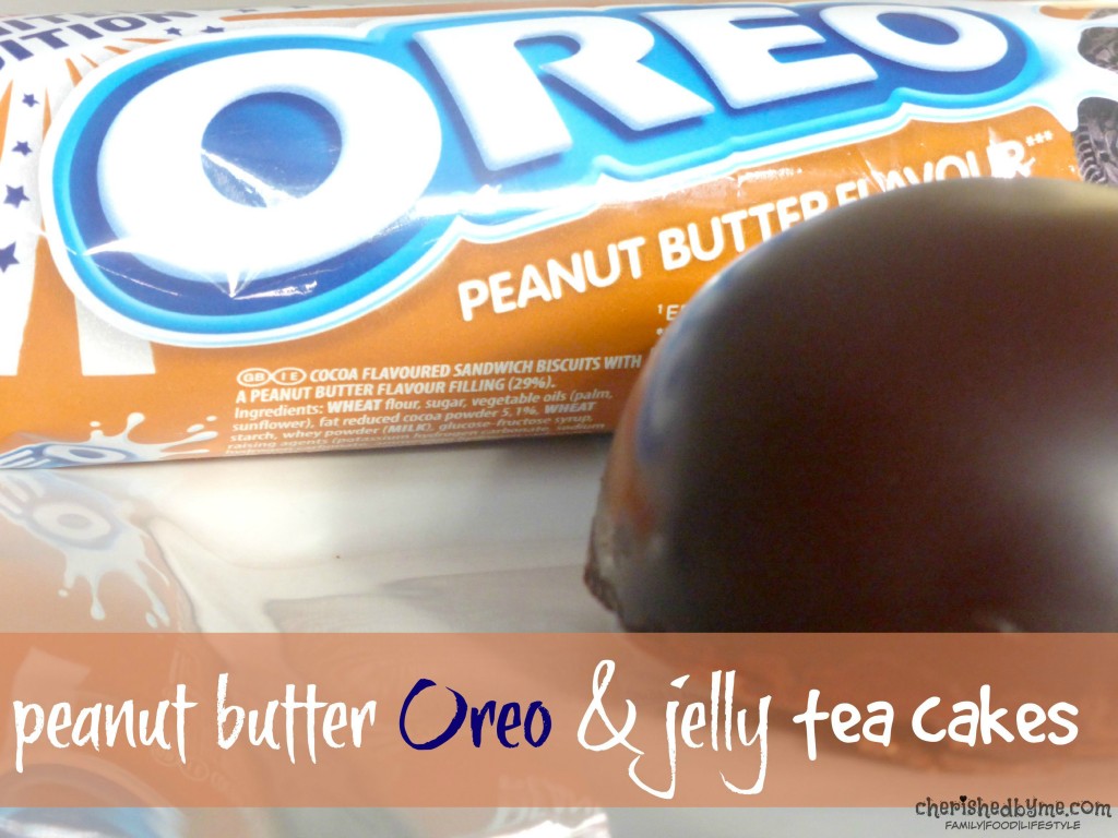 peanut butter Oreo & jelly tea cakes
