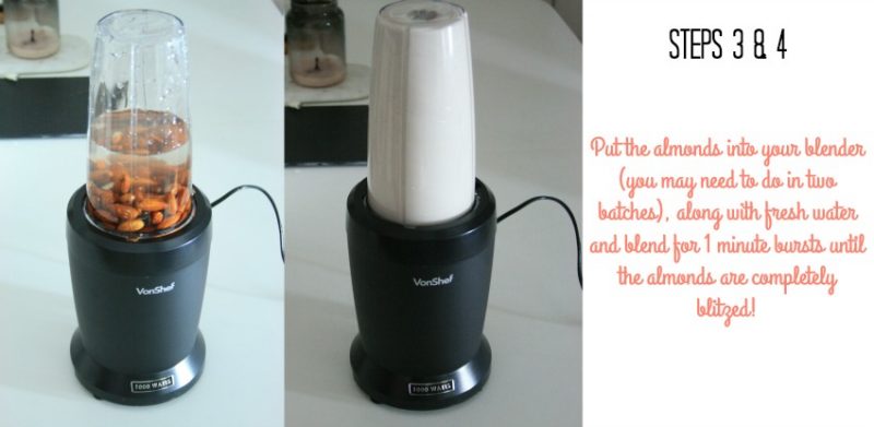 Homemade almond milk