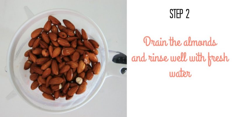 Homemade almond milk